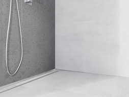 Mexen Line-B стенен профил 180 см десен, инокс - 181002180R