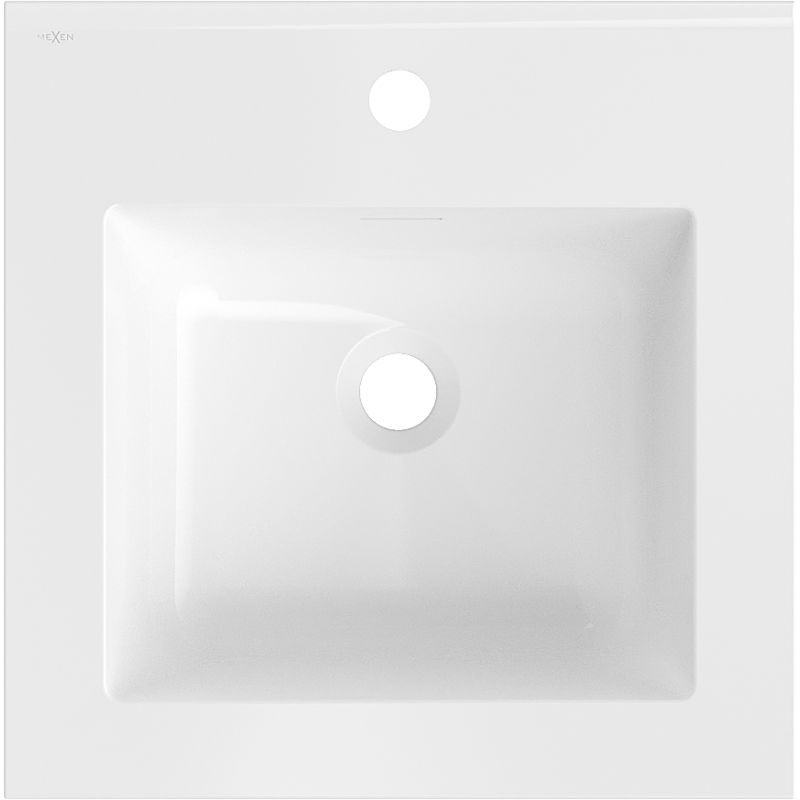 Mexen Otis мивка вградена в плот 46 x 46,5 см, бяла гланц - 25184500