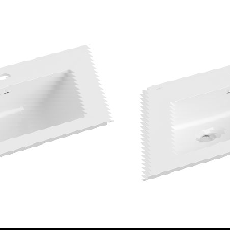 Mexen Otis мивка вградена в плот 46 x 46,5 см, бяла гланц - 25184500