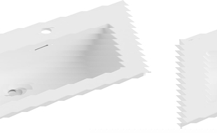 Mexen Otis мивка вградена в плот 46 x 46,5 см, бяло мат - 25184501