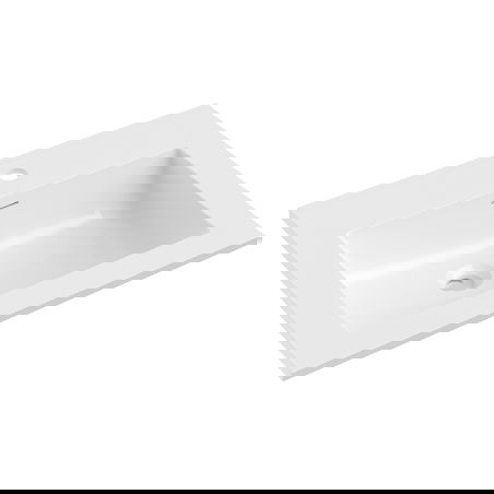 Mexen Otis мивка за вграждане в плот 61 x 46,5 см, бял гланц - 25186000