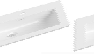 Mexen Otis мивка за вграждане в плот 61 x 46,5 см, бял гланц - 25186000