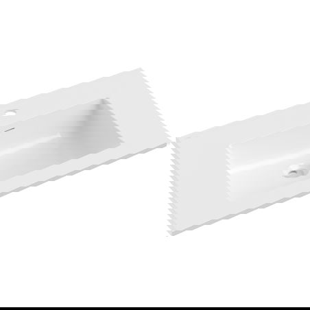 Mexen Otis вградена в плот мивка 71 x 46,5 cm, бял гланц - 25187000