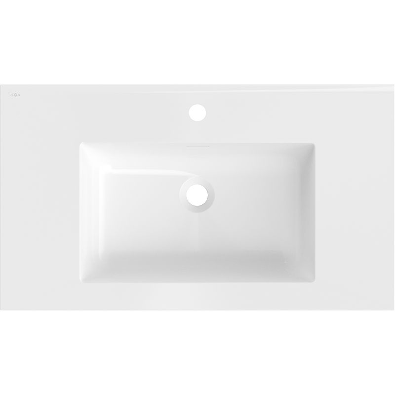 Mexen Otis мивка за вграждане в плот 81 x 46,5 см, бяла гланц - 25188000