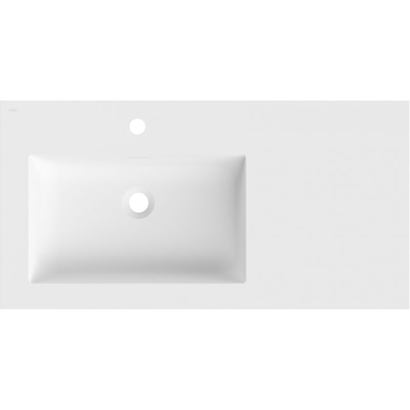 Mexen Otis мивка за вграждане в плот лява 91 x 46,5 cm, бяла мат - 25189001L