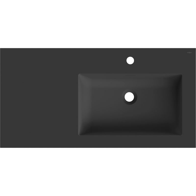 Mexen Otis вградена мивка в плот дясна 91 x 46,5 см, черен мат - 25189071P