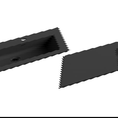 Mexen Otis вградена мивка в плот дясна 91 x 46,5 см, черен мат - 25189071P