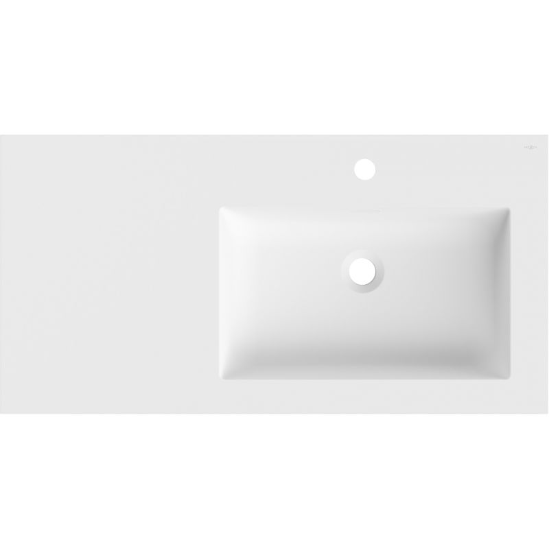 Mexen Otis мивка вградена в плот, дясна 91 x 46,5 см, бяла мат - 25189001P