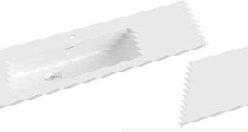 Mexen Otis мивка за вграждане в плот 101 x 46,5 см, бял гланц - 25181000