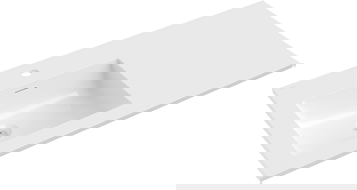 Mexen Otis мивка за вграждане в плот лява 101 x 46,5 cm, бял гланц - 25181000L