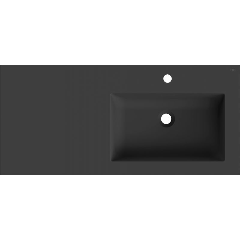 Mexen Otis вградена мивка вдясно 101 x 46,5 см, черен мат - 25181071P