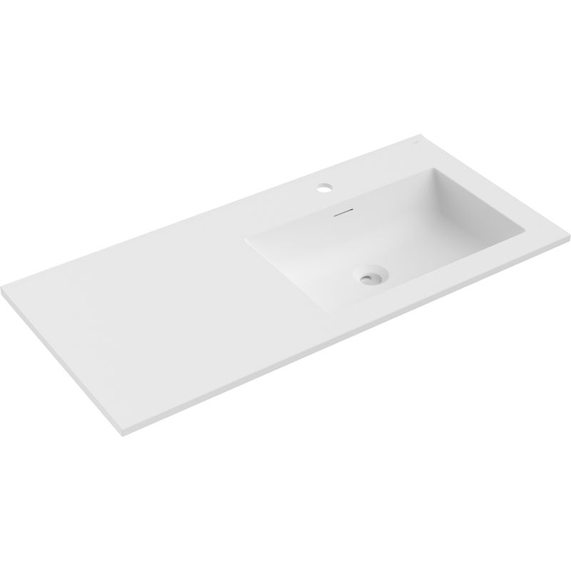 Mexen Otis вградена мивка отдясно 101 x 46,5 см, бяла мат - 25181001P