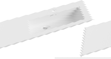 Mexen Otis вградена мивка отдясно 101 x 46,5 см, бяла мат - 25181001P