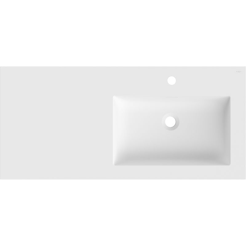 Mexen Otis вградена мивка отдясно 101 x 46,5 см, бяла мат - 25181001P