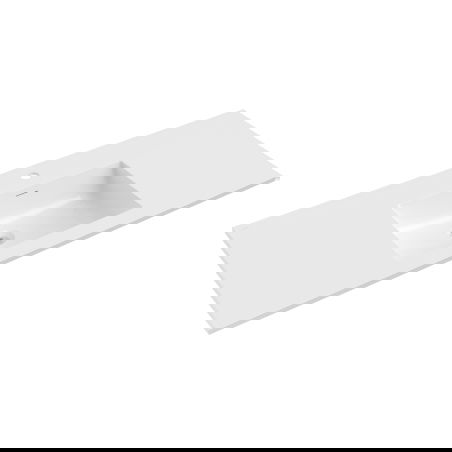 Mexen Otis мивка вградена в плот 121 x 46,5 см, бял гланц - 25181200