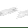 Mexen Otis двойна мивка за вграждане в плот 121 x 46,5 см, бял гланц - 25181200D