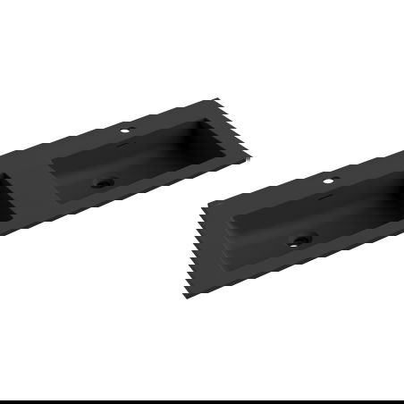 Mexen Otis двойна мивка за вграждане в плот 121 x 46,5 cm, черен мат - 25181271D