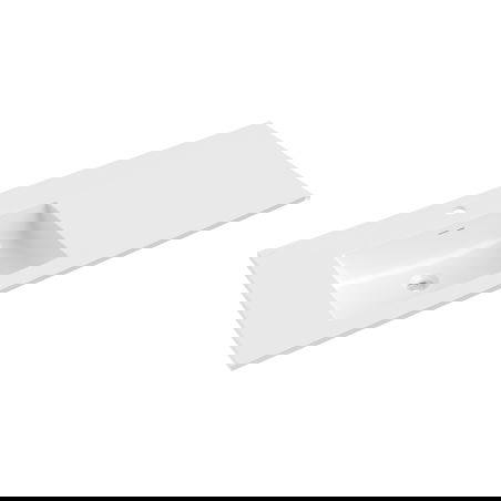 Mexen Otis вградена мивка в плот, лява 121 x 46,5 см, бял гланц - 25181200L