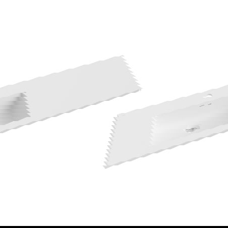 Mexen Otis вградена мивка в плот лява 121 x 46,5 см, бяла мат - 25181201L