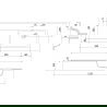 Mexen Otis мивка вградена в плот дясна 121 x 46,5 см, черна мат - 25181271P