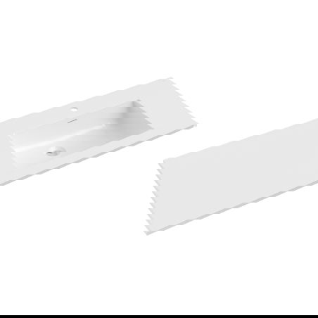 Mexen Otis вградена мивка вдясно 121 x 46,5 cm, бял гланц - 25181200P