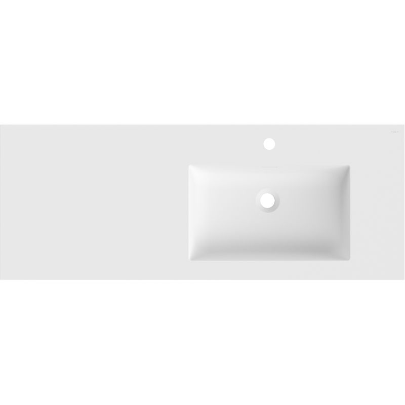 Mexen Otis мивка вградена в плот, дясна, 121 x 46,5 см, бяла мат - 25181201P