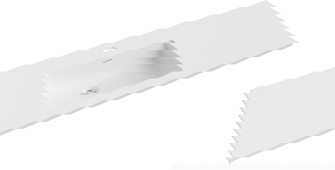 Mexen Otis вградена мивка 141 x 46,5 см, бял мат - 25181401