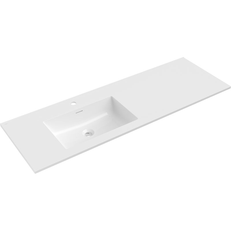 Mexen Otis вградена в плота мивка лява 141 x 46,5 см, бял гланц - 25181400L