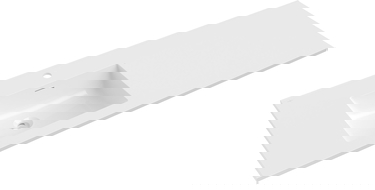 Mexen Otis вградена в плота мивка лява 141 x 46,5 см, бял гланц - 25181400L