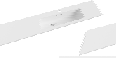 Mexen Otis мивка вградена в плот, дясна 141 x 46,5 см, бяла мат - 25181401P