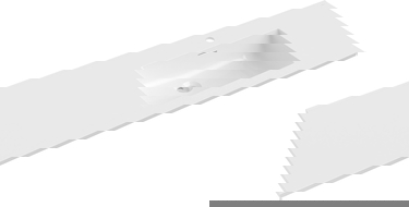 Mexen Otis мивка вградена в плот дясна 141 x 46,5 см, бял блясък - 25181400P