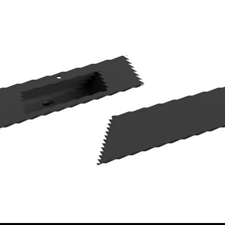 Mexen Otis мивка вградена в плот дясна 141 x 46,5 cm, черен мат - 25181471P