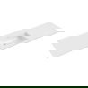 Mexen Otis мивка вградена в плот 161 x 46,5 см, бял гланц - 25181600