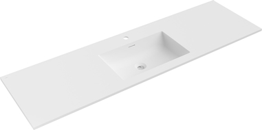 Mexen Otis мивка вградена в плот 161 x 46,5 см, бяла мат - 25181601
