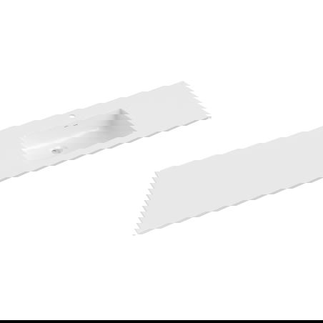 Mexen Otis мивка вградена в плот дясна 161 x 46,5 cm, бял гланц - 25181600P