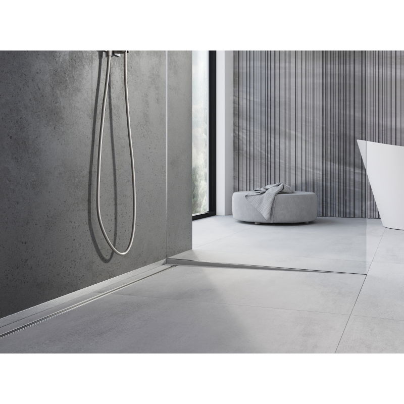 Mexen Line-B наклонена лайсна за стъкло 120 см дясна, инокс - 181004120R