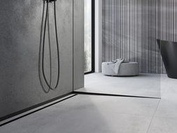 Mexen Line-B линеен профил за стъкло 120 см дясна, черна - 187004120R