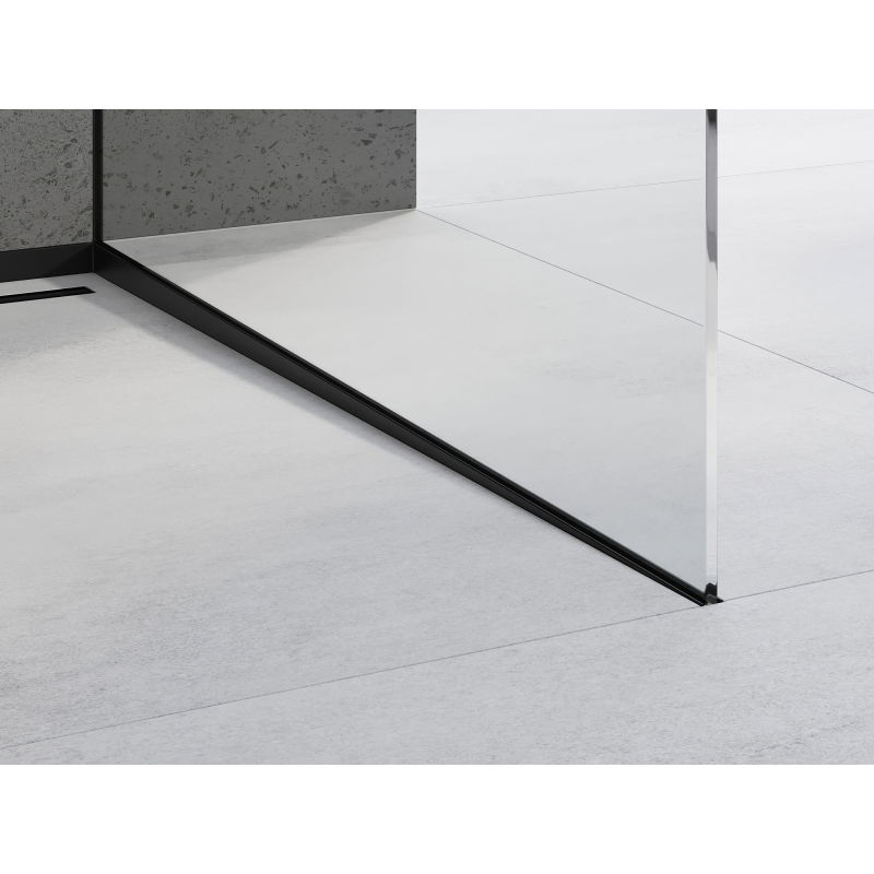 Mexen Line-B наклонена лайсна за стъкло 180 см дясна, черна - 187004180R