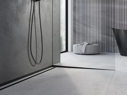 Mexen Line-B наклонена лайсна за стъкло 180 см дясна, черна - 187004180R