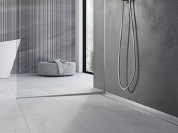 Mexen Line-B лява вдлъбната лайстна за стъкло 180 см, инокс - 181004180L