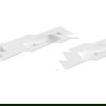 Mexen Otis двойна мивка за вграждане в плот 161 x 46,5 cm, бял гланц - 25181600D