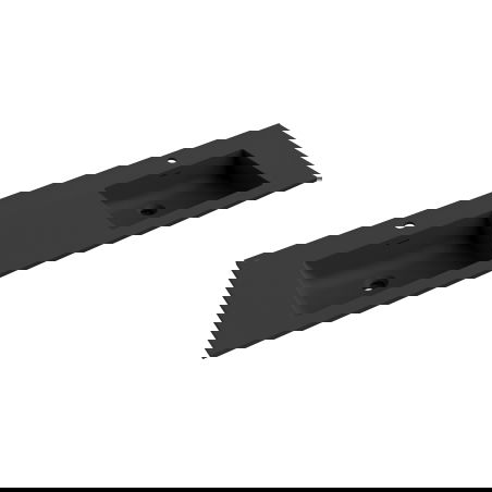 Mexen Otis вградена мивка с двоен плот 161 x 46,5 cm, черен мат - 25181671D