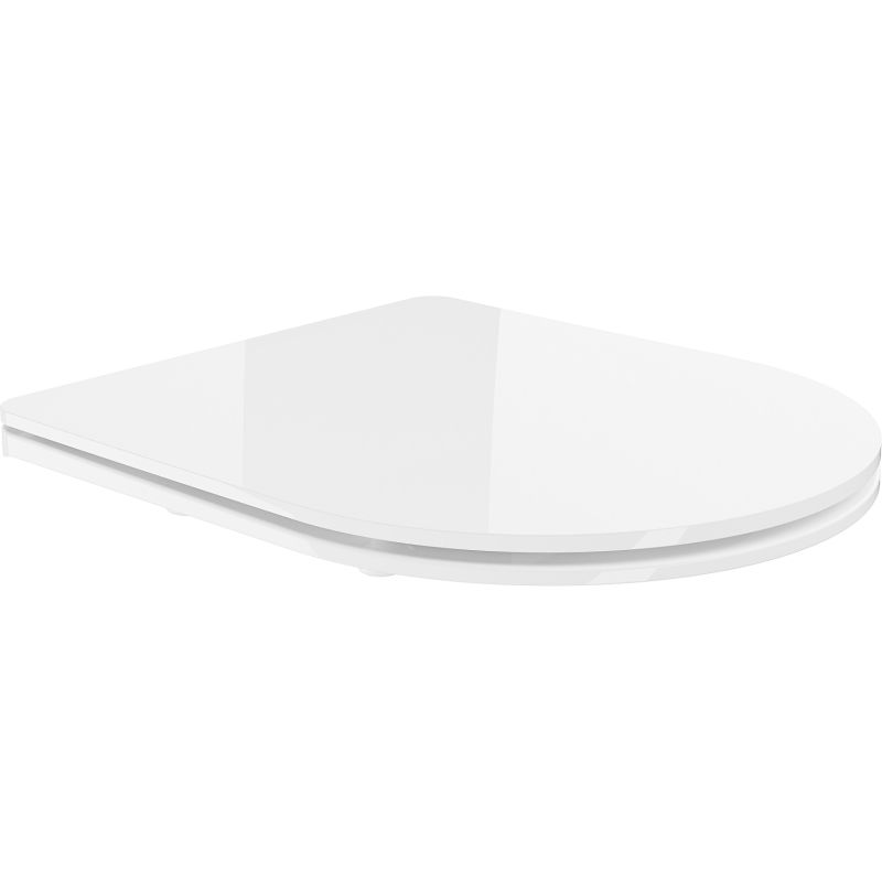 Mexen седалка бавно падаща slim, дуропласт, бял гланц - 39224000