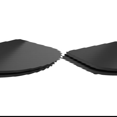 Mexen седалка с плавно затваряне slim, дуропласт, черно матово - 39224085