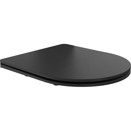 Mexen седалка за тоалетна с меко затваряне slim, дуропласт, черен мат - 39224085