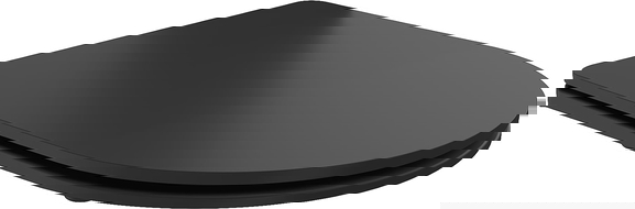 Mexen седалка за тоалетна с меко затваряне slim, дуропласт, черен мат - 39224085