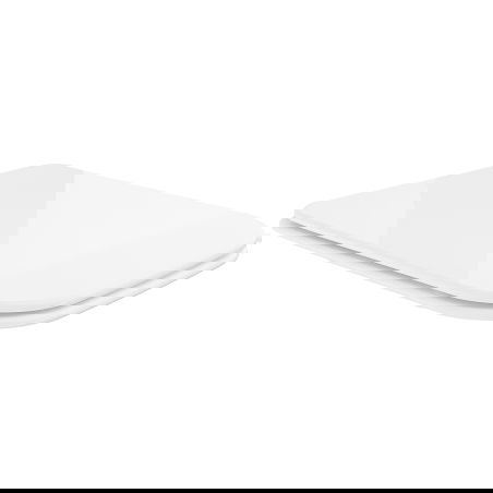 Mexen дъска с бавно падане slim, duroplast, бяла гланц - 39090100