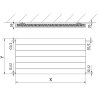 Мexen Line CL11 панелен радиатор 400 x 800 mm, странично свързване, 444 W, бял - W411L-040-080-00
