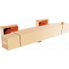 Mexen Cube термостатичен душ батерия, розово злато - 77200-60