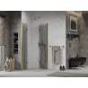 Mexen Lima Duo сгъваема душ кабина 80 x 80 см, прозрачна, златна - 856-080-080-50-00-02